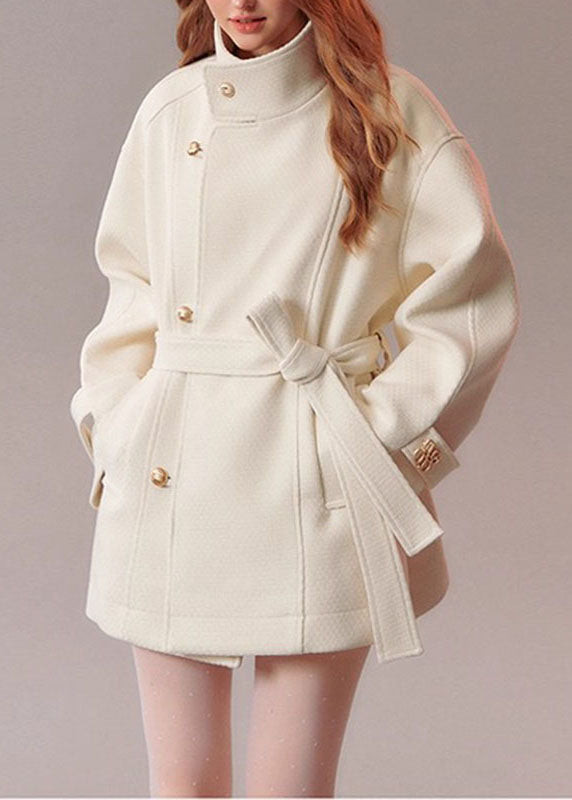 Manteau Femme Moderne avec Poches et Ceinture 4