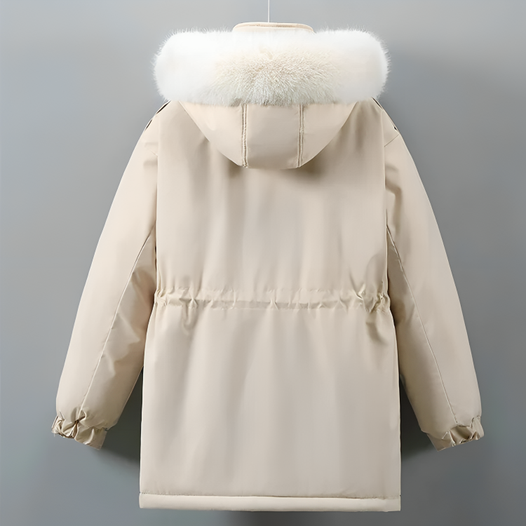 Manteau Femme Style Cocoon en Coton Doux 2