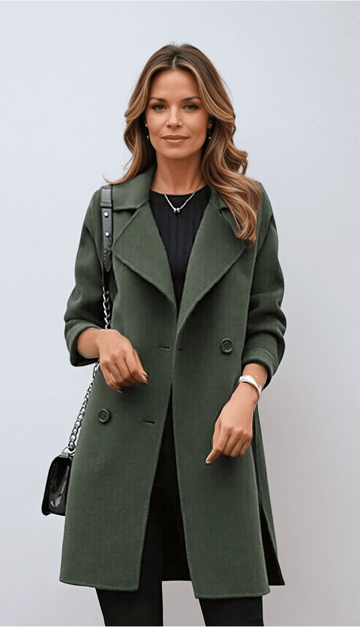 Manteau Femme en Laine à Double Poitrine 1
