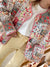 Manteau Foncé à Imprimé Floral pour Femme, Col Rond, Matériau Léger 2