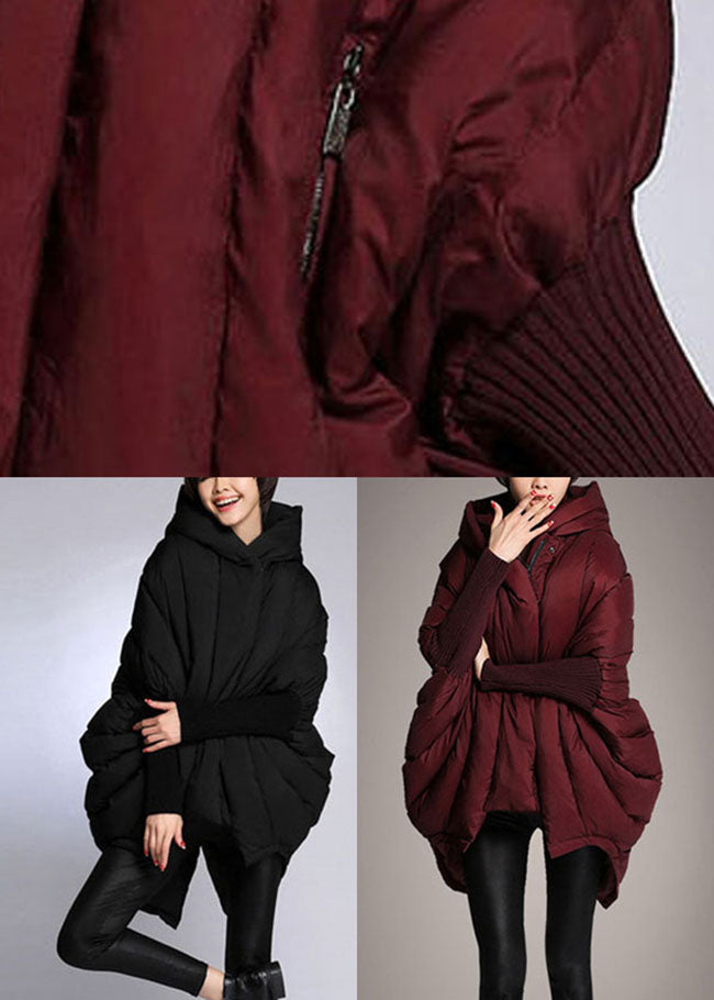 Manteau Hiver Femme À Capuche Avec Fermeture Éclair 4