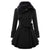 Manteau Hiver Femme Long Col en Fourrure Tissu Doux 6