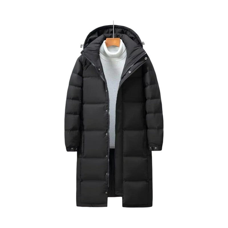 Manteau Homme Hiver Parka Longue Moderne 4
