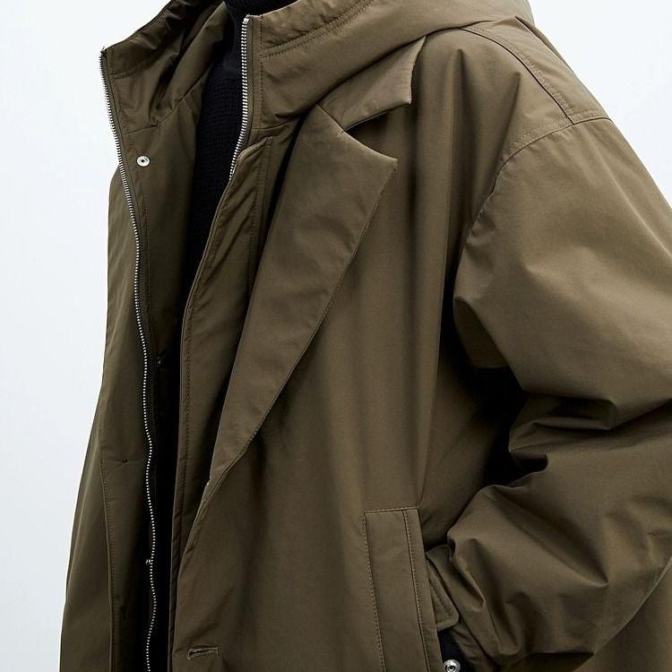 Manteau Homme Hiver à Capuche Décontracté Moderne 1