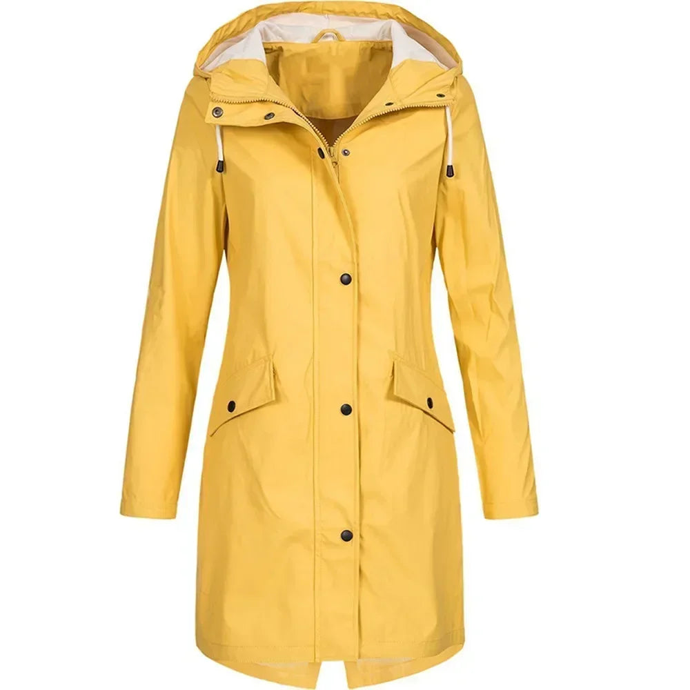 Manteau Imperméable Femme Long pour Activités Extérieures 8
