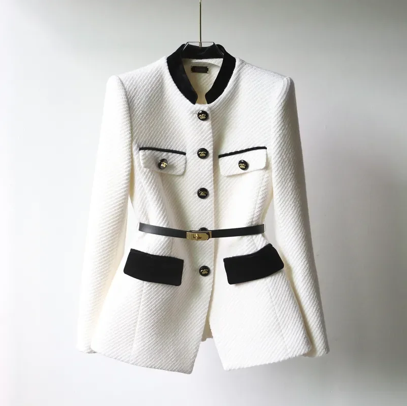 Manteau Long Femme Chic Hiver Élégant 2