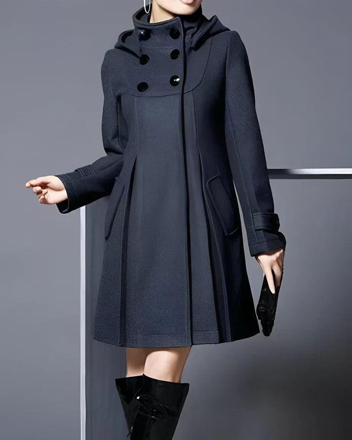 Manteau Long à Capuche pour Femme Chic 1