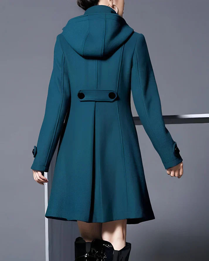 Manteau Long à Capuche pour Femme Chic 3