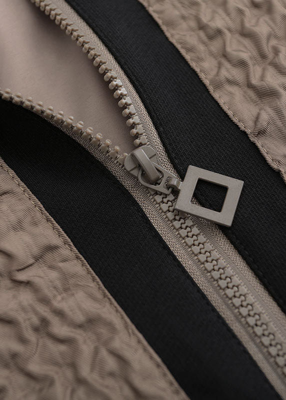 Manteau Printemps Ajusté avec Poches Patchwork 4