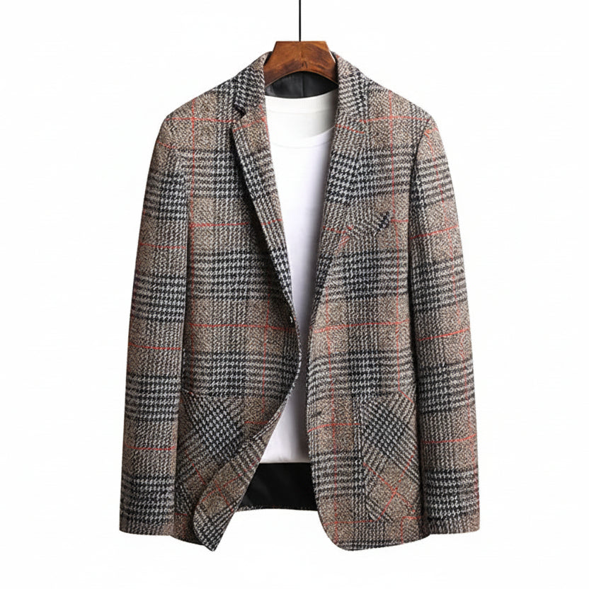Manteau Sport à Carreaux pour Homme Moderne 0