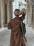 Manteau Trench Femme Long en Suède Chic pour Hiver 5