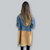 Manteau Trench Femme en Denim à Double Boutonnage 1