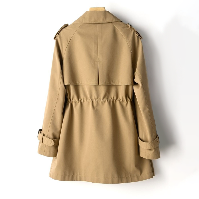 Manteau Trench Vintage pour Femme en Mélange de Nylon et Coton 2