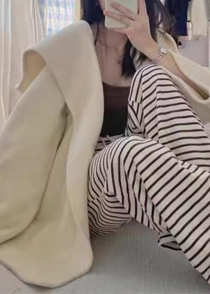 Manteau à capuche patchwork ample pour femme automnal 3