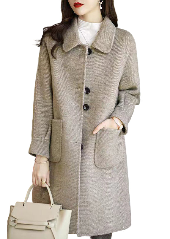 Manteau d&#39;Automne en Patchwork Kaki pour Femme 0