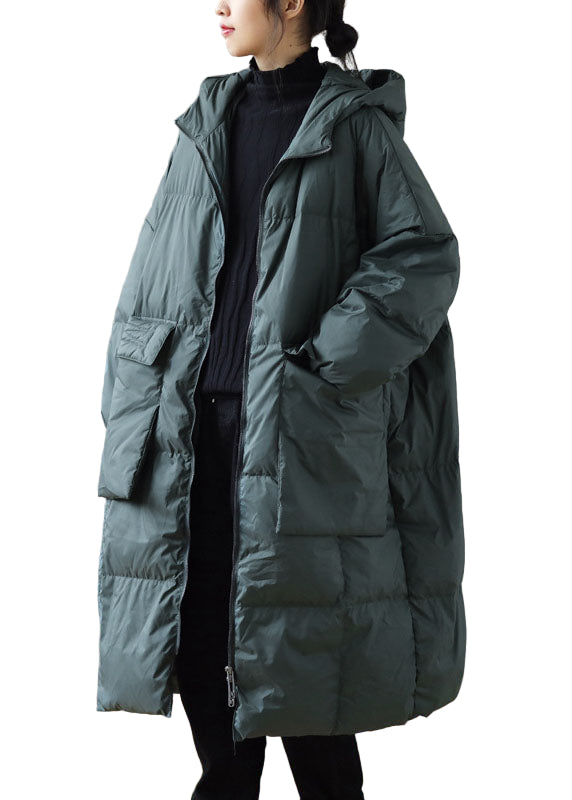 Manteau d'Hiver Femme À Capuche Avec Poches Zippées Pour Grand Taille 0