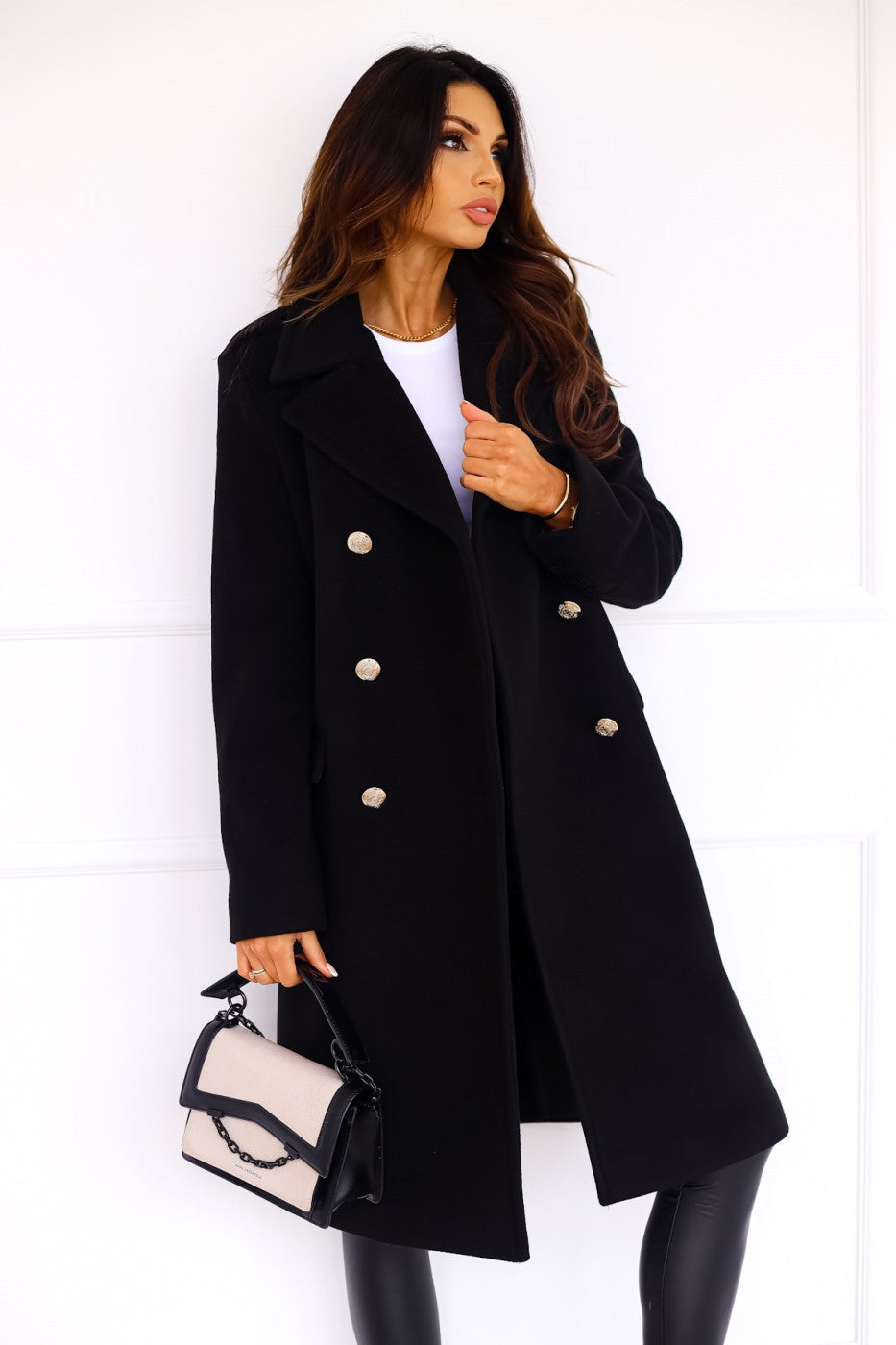 Manteau d'Hiver Femme Trench Chic à Double Boutonnage 4