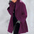 Manteau d'Hiver Femme Trench Moderne en Tissu Chaud 3