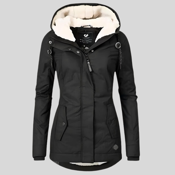 Manteau d'Hiver Long Imperméable avec Capuche 1