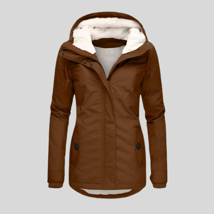 Manteau d'Hiver Long Imperméable avec Capuche 3