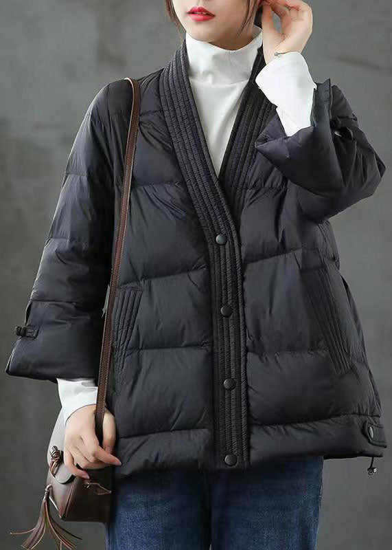 Manteau d'Hiver en Duvet pour Femme à Col V 6