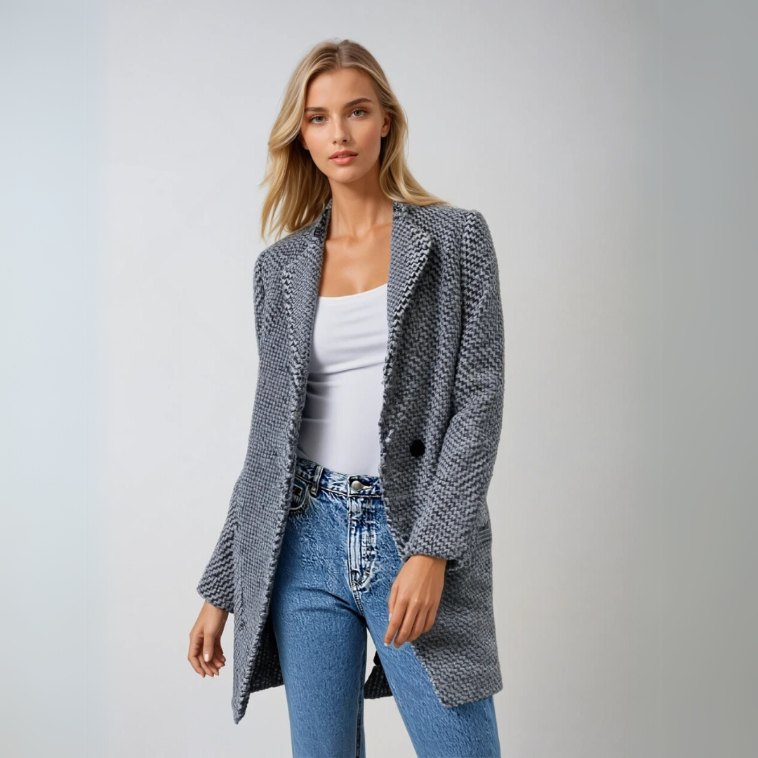 Manteau d'Hiver en Laine pour Femme Élégant 1