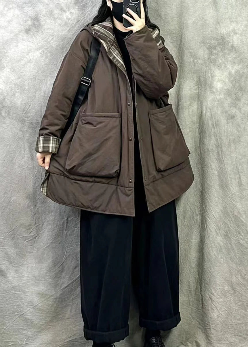 Manteau d'hiver ajusté pour homme avec capuche et poches latérales 2