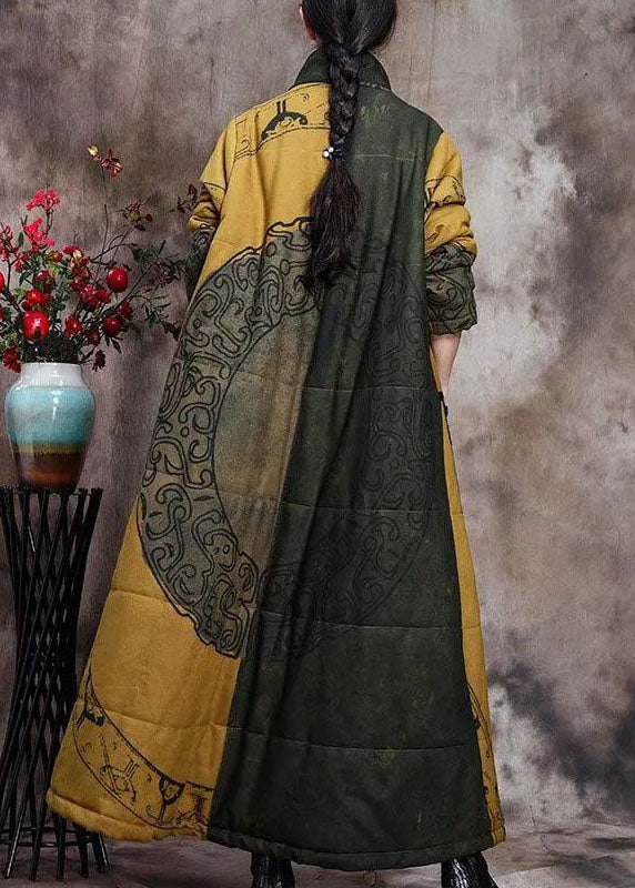 Manteau d'hiver en coton à col montant pour femme 5