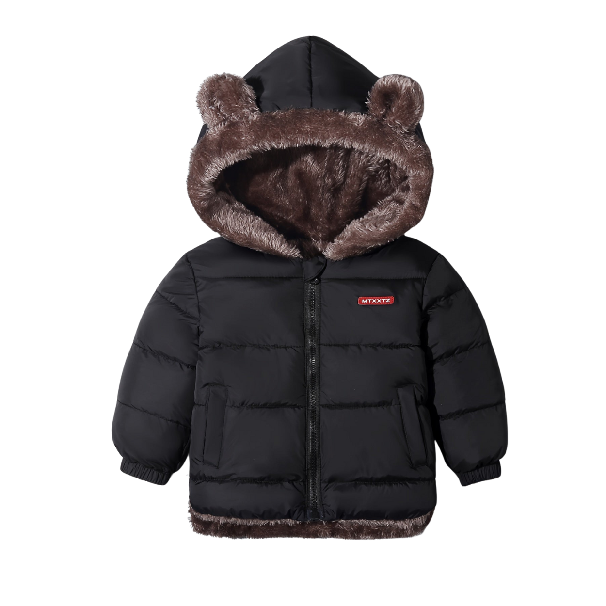 Manteau d'hiver pour enfants avec motif d'ours 0