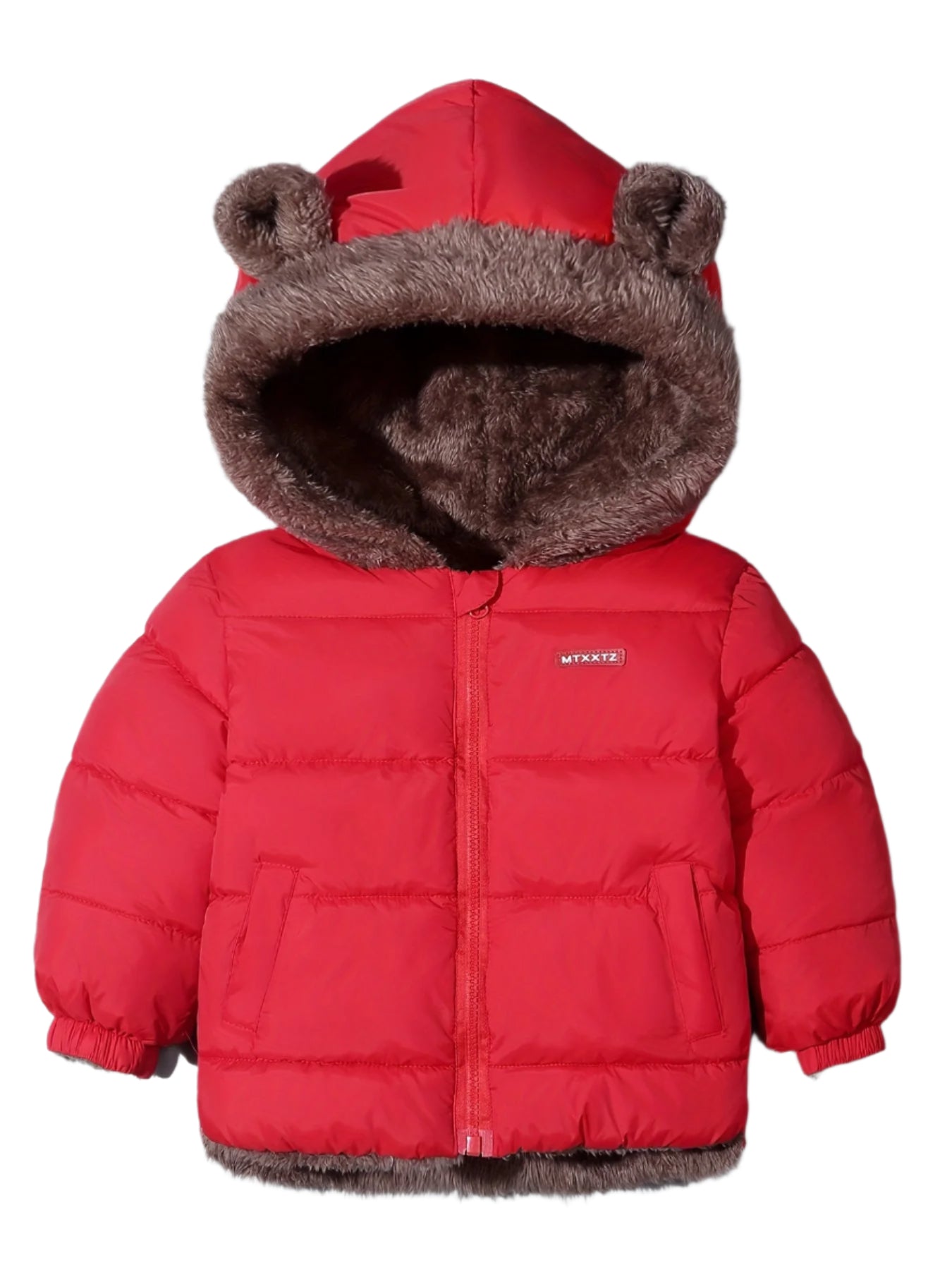 Manteau d'hiver pour enfants avec motif d'ours 1