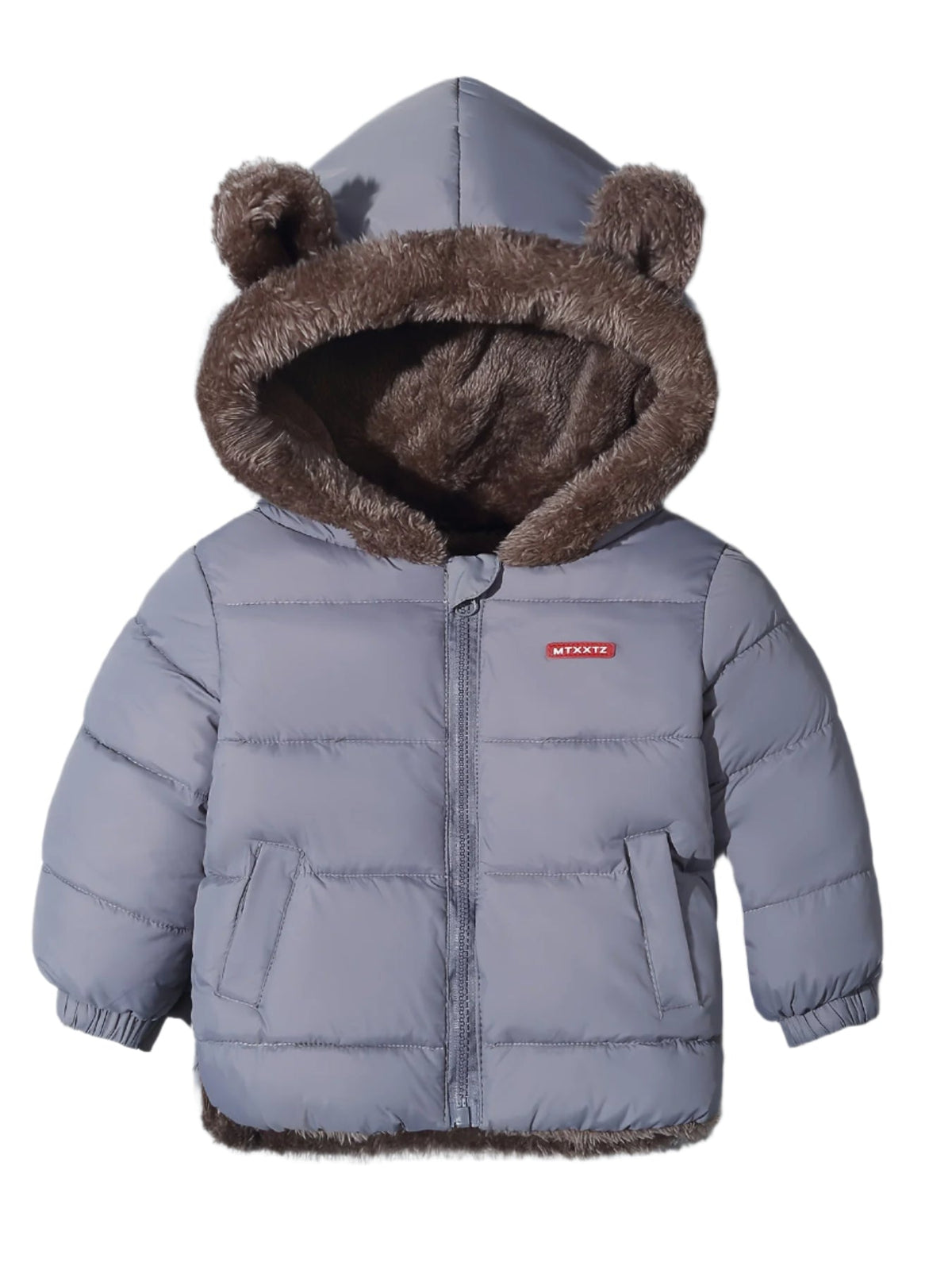 Manteau d'hiver pour enfants avec motif d'ours 4