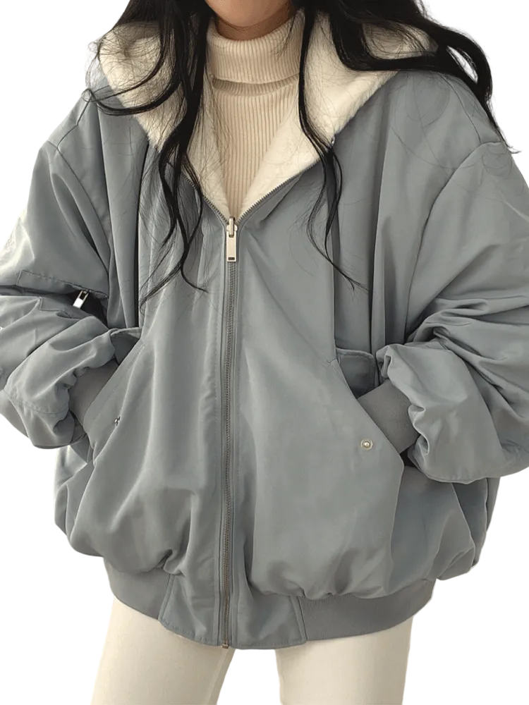 Manteau d'hiver pour femme surdimensionné 0