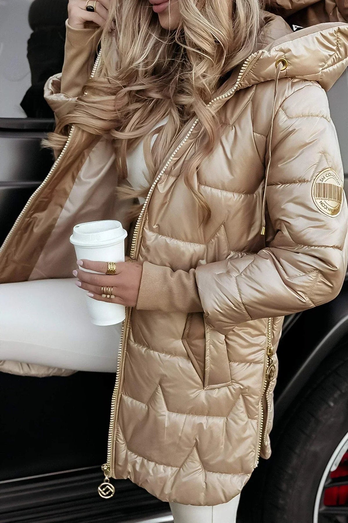Manteau d'hiver pour femmes avec capuche 6