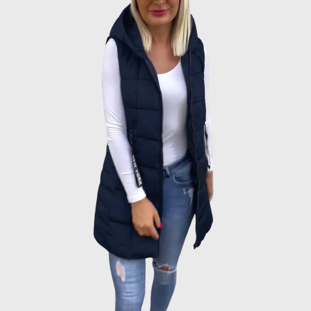 Manteau d'hiver sans manches pour femme au style urbain 8