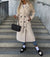 Manteau en Laine Femme Double Boutonnage Classique 1