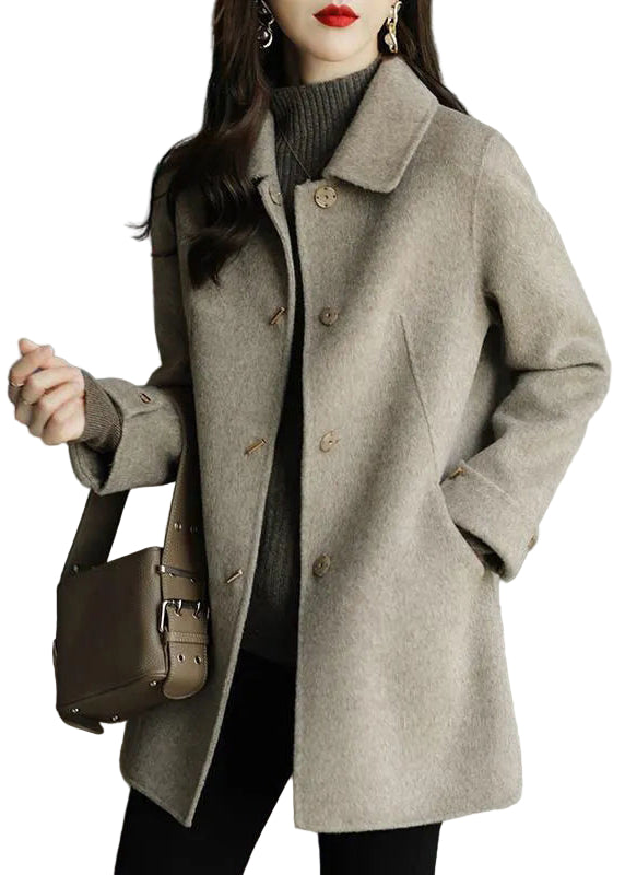 Manteau en Laine Oversized pour Femme 0