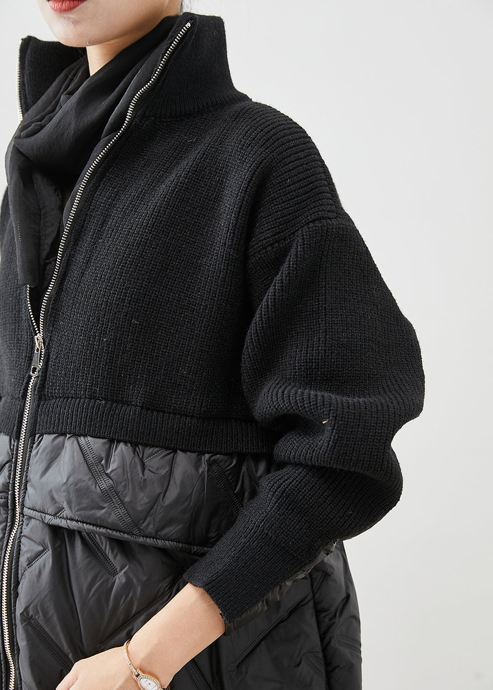 Manteau en Tricot à Zip pour Femmes 4