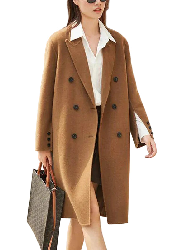 Manteau long pour femme style patchwork à manches longues 0