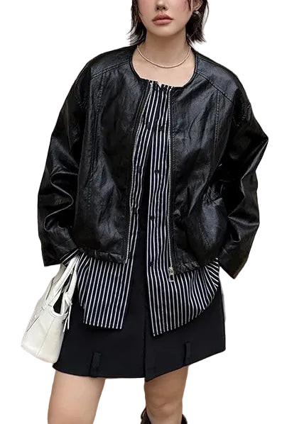 Manteau oversize femme deux pièces style patchwork moderne 0