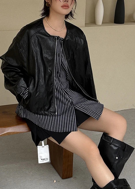 Manteau oversize femme deux pièces style patchwork moderne 1