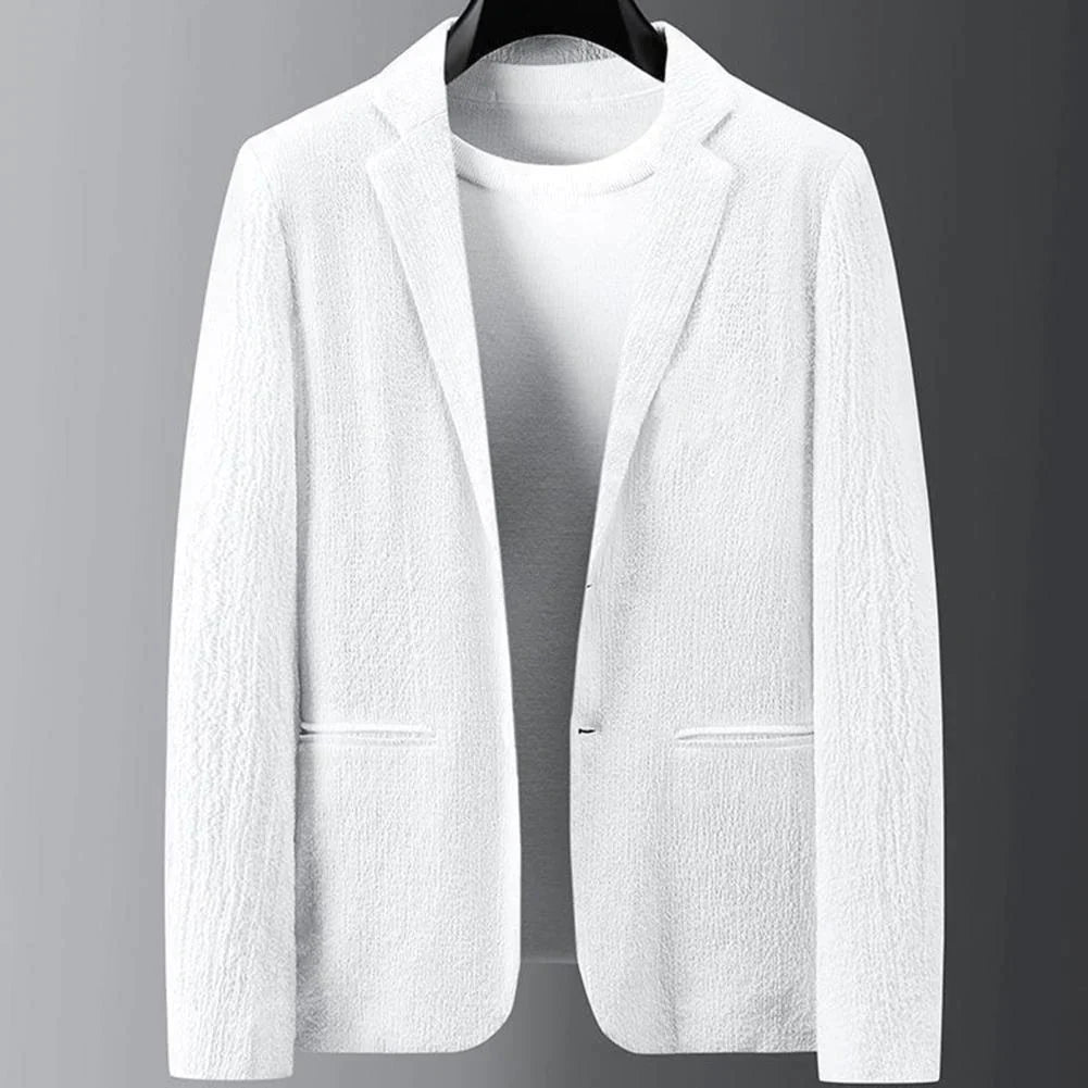 Costume Homme Décontracté avec Blazer et Pantalon en Tissu de Haute Qualité-3