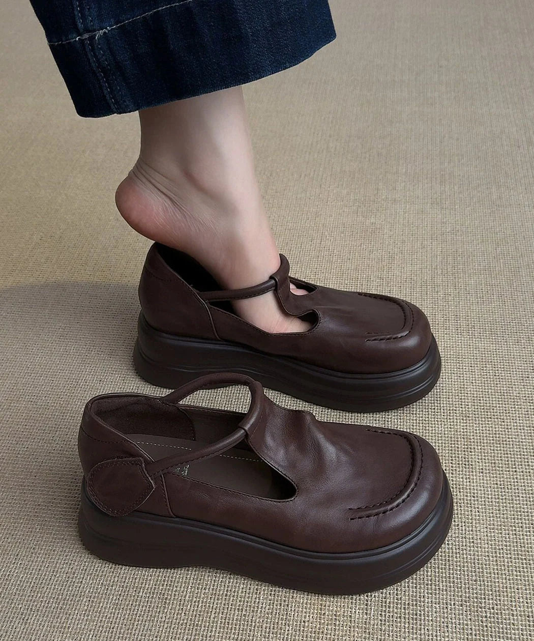 Mocassins Femme à Plateforme avec Boucle Décorative 2