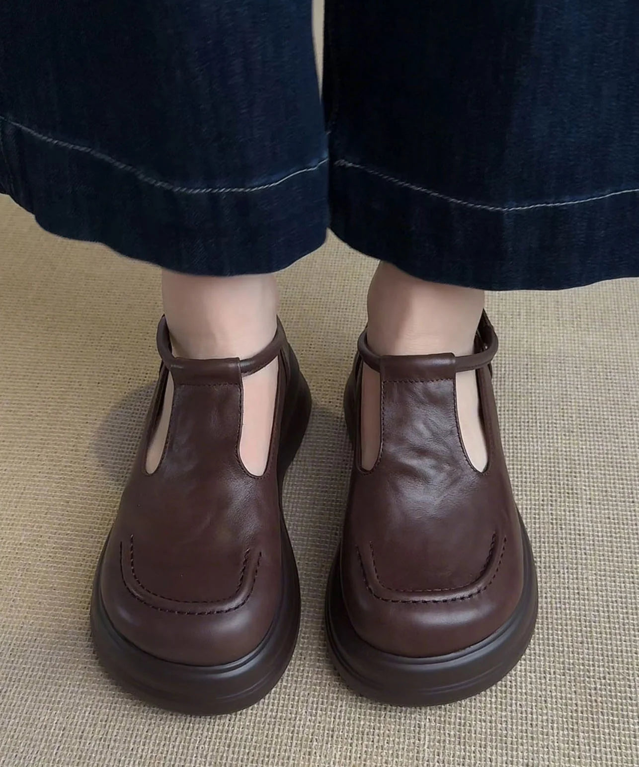 Mocassins Femme à Plateforme avec Boucle Décorative 4