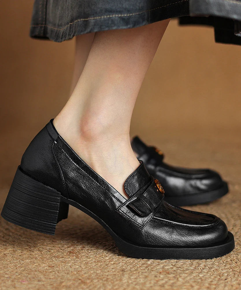 Mocassins Femme à Semelle Épaisse Style Moderne 2