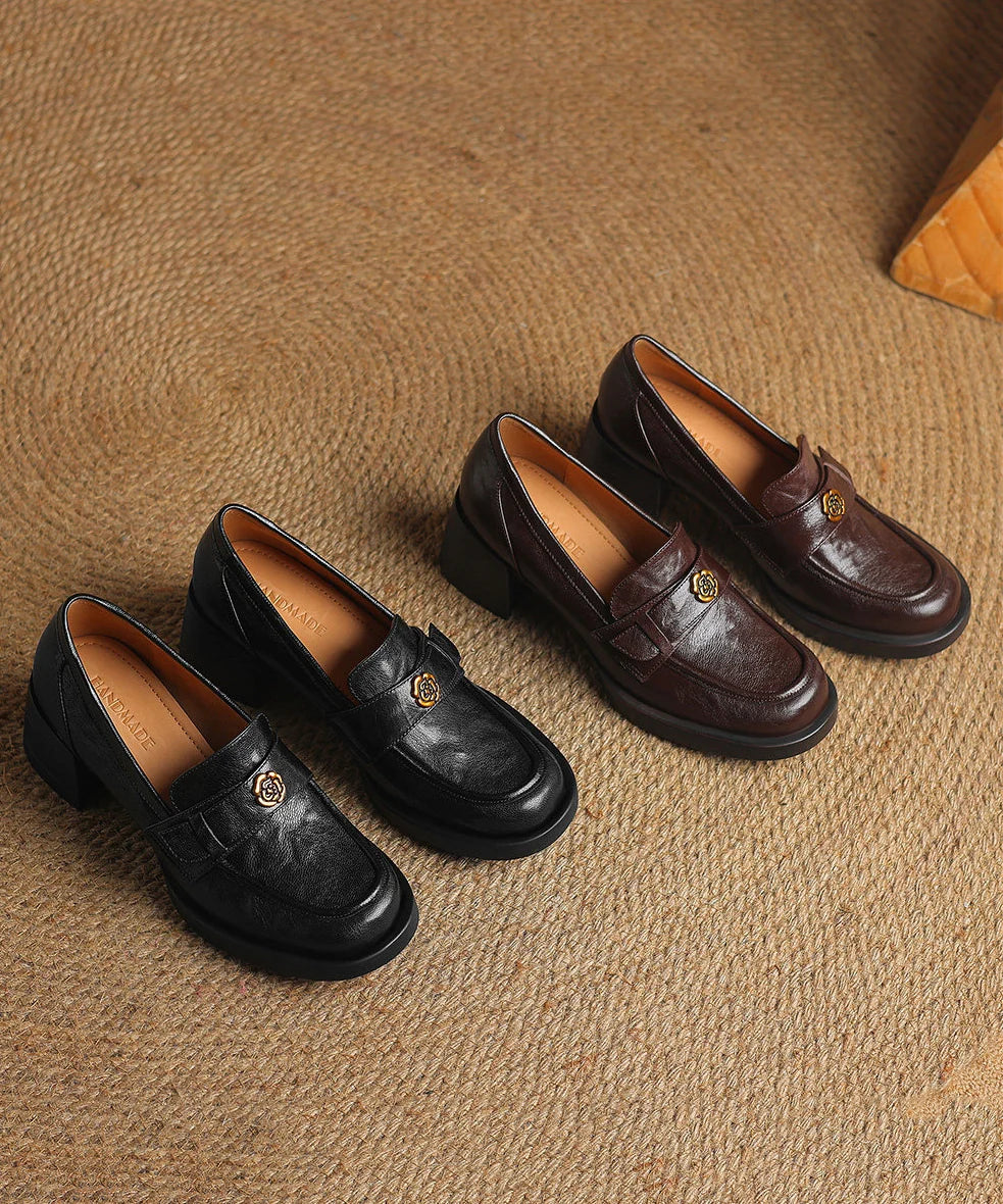 Mocassins Femme à Semelle Épaisse Style Moderne 4