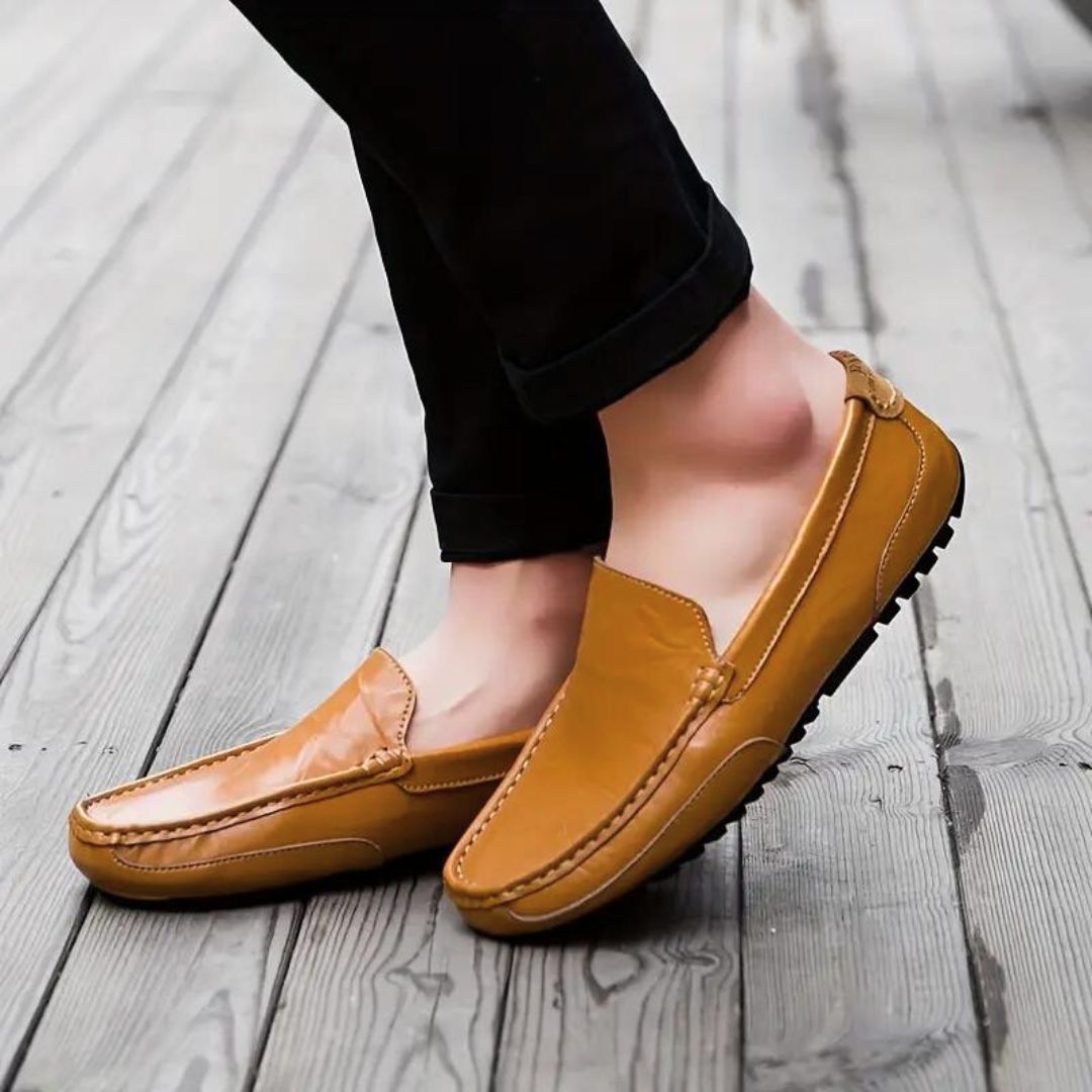 Mocassins Pour Hommes Élégants Cuir Véritable Confortables 4