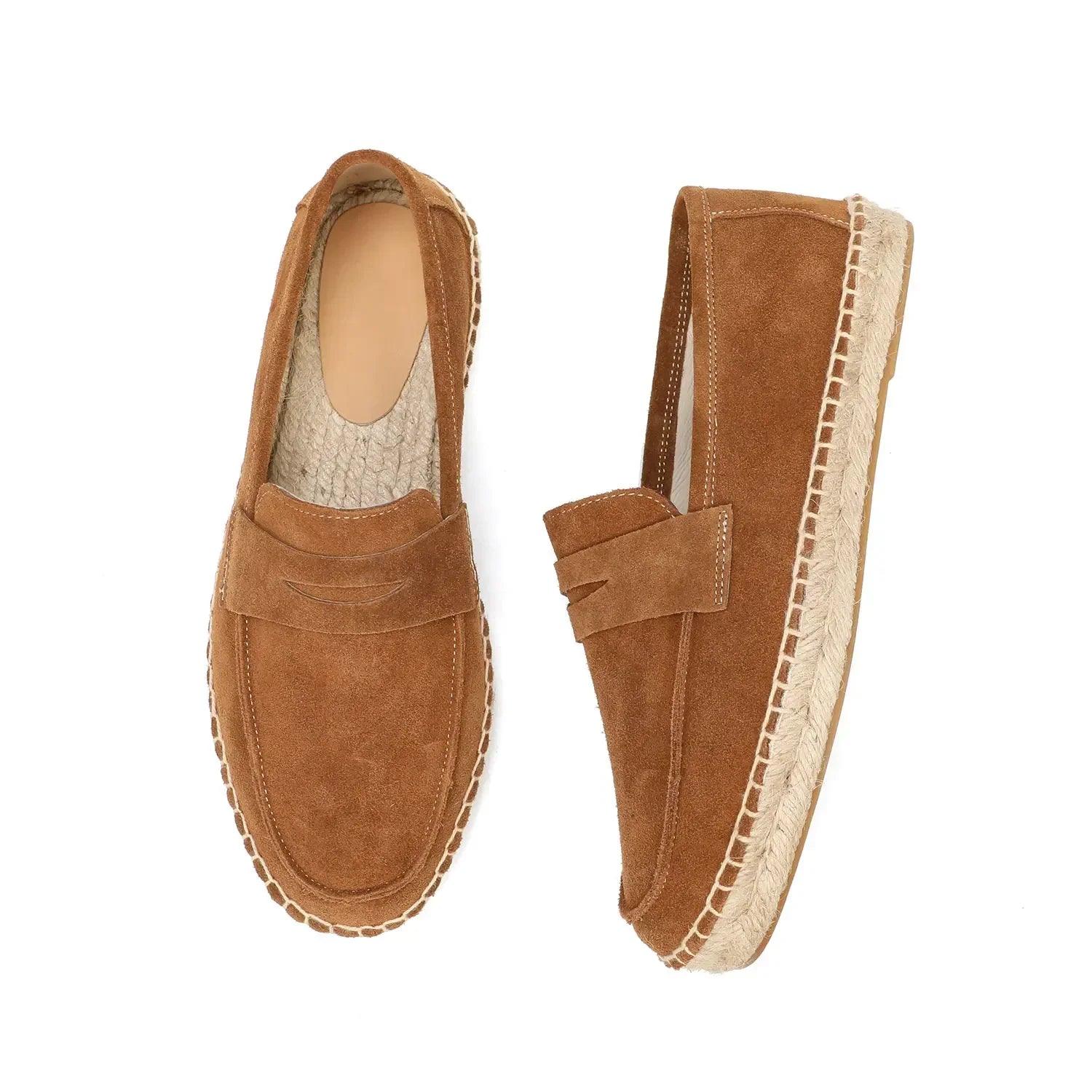 Mocassins à enfiler pour hommes style espadrilles 1