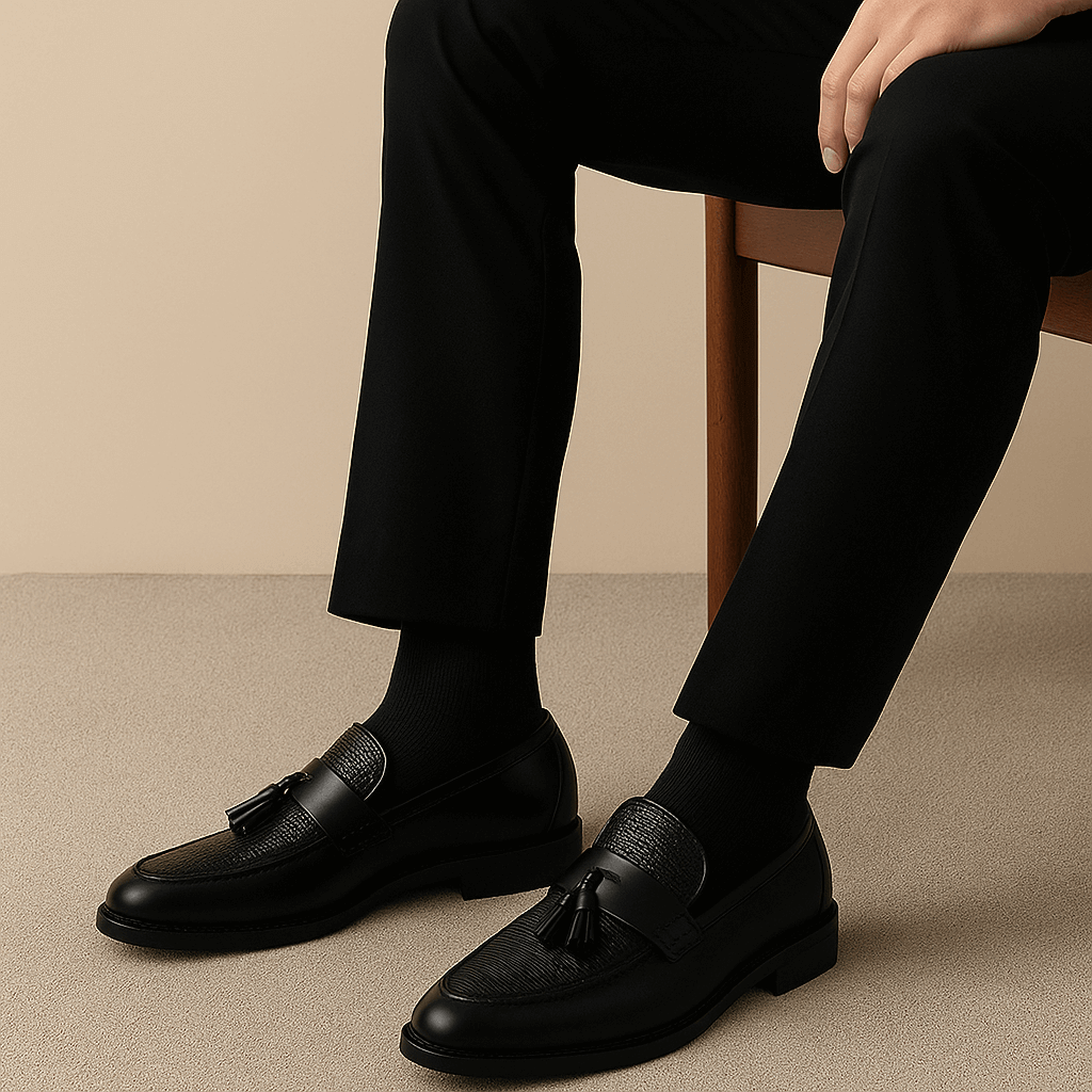 Mocassins pour Hommes Tissés en Cuir 2
