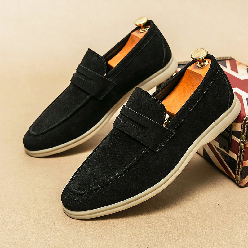 Mocassins pour hommes en daim chic 0