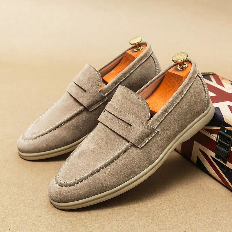 Mocassins pour hommes en daim chic 1